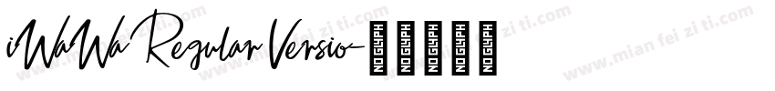 iWaWa Regular Versio字体转换